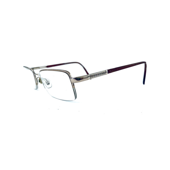 Versace Gold Rectangular Frame Glasses - Picture 1 of 12
